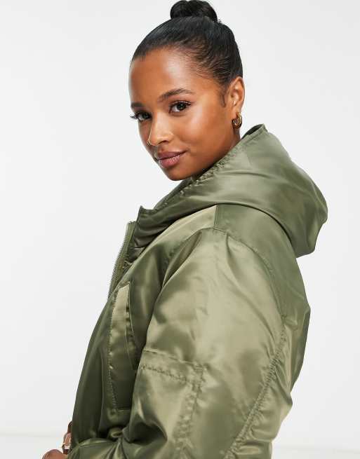 ASOS DESIGN utility jacket in khaki