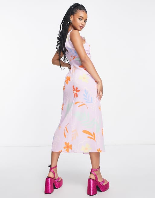 Bright Floral Dress - Trend Boutique