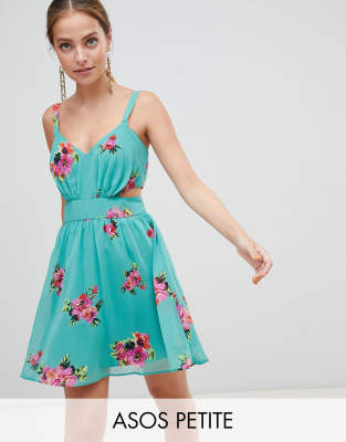 asos petite green dress