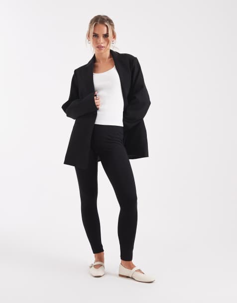 ASOS DESIGN Petite – Czarne legginsy - view 1