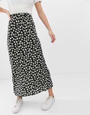 asos black maxi skirt
