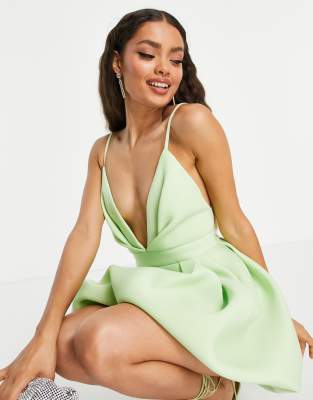 asos petite green dress