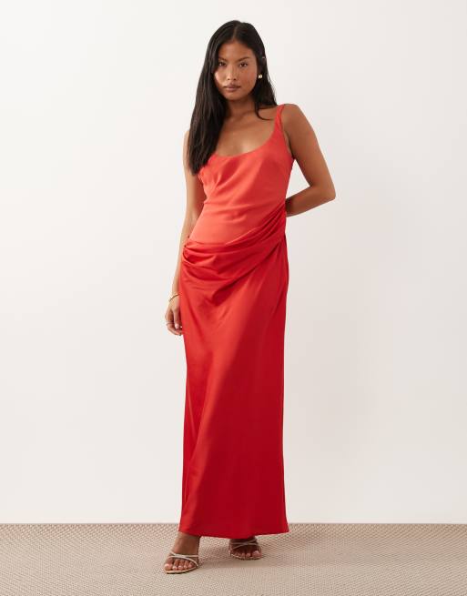 lilly formal dresses Idia Plus Size Evening Gown In Burgundy main image 1