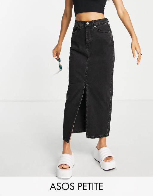 Long denim 2025 skirt petite