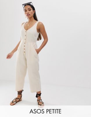 asos white denim jumpsuit