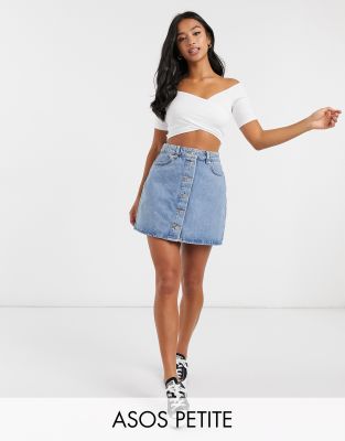 asos jean skirt