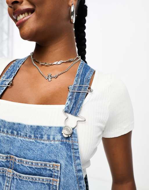 Dungaree dress 2024 with crop top