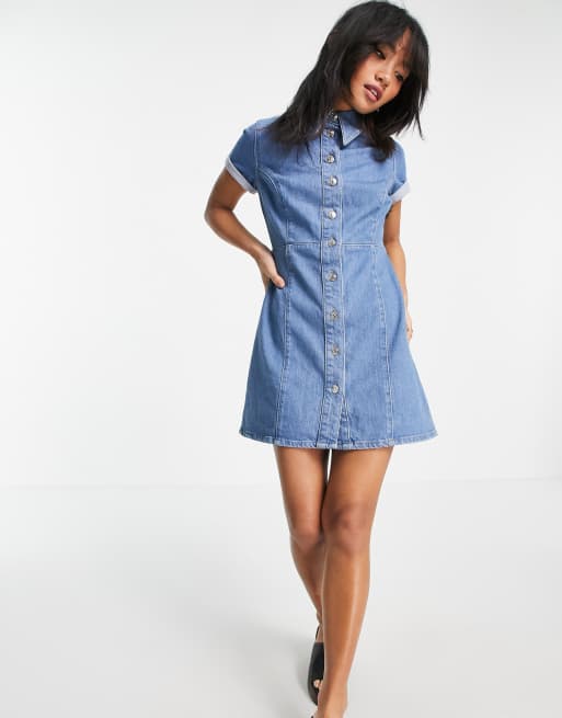 Denim shirt dress outlet petite