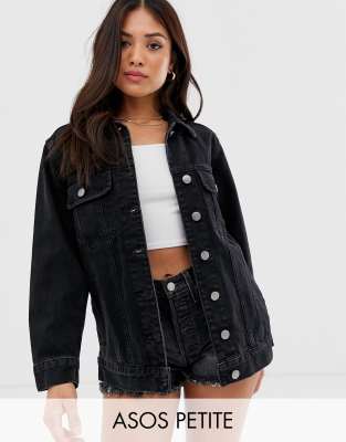 asos black denim jacket womens