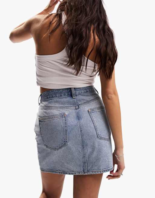 High waisted outlet mini skirt asos