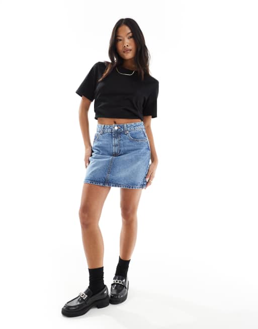 High waisted mini skirt asos best sale