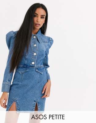 asos petite denim dress