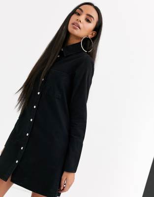 asos petite denim dress