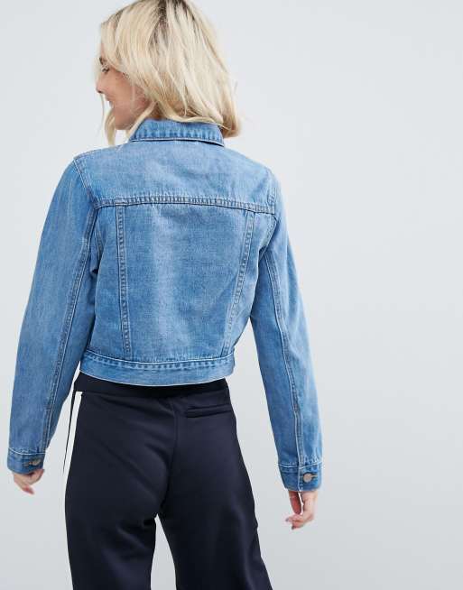 Asos petite denim sales jacket