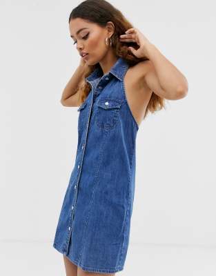 petite denim dresses