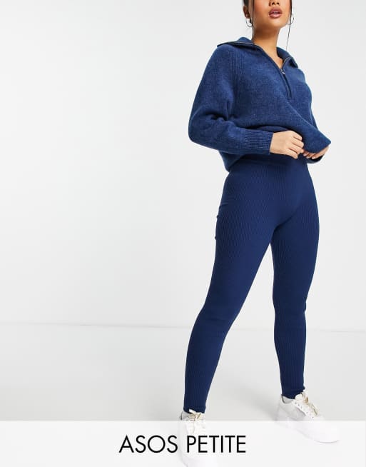 ASOS DESIGN Petite – Dzianinowe legginsy – część zestawu