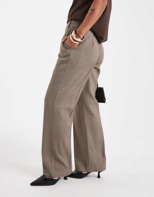 ASOS DESIGN Petite - Elegante geruite broek met smalle, rechte pijpen, 3 van 5