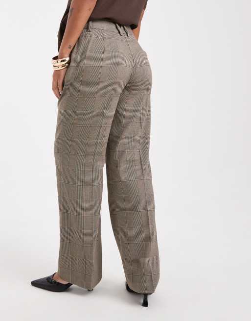 ASOS DESIGN Petite – Elegante, karierte Hose mit schmalem, geradem Bein, 5 von 5