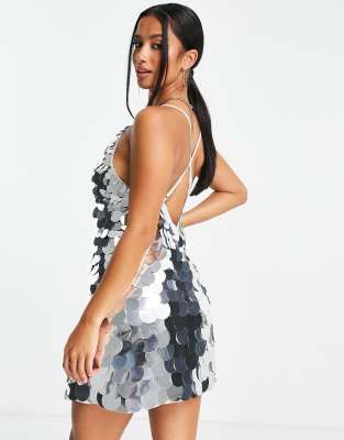 disc sequin dress