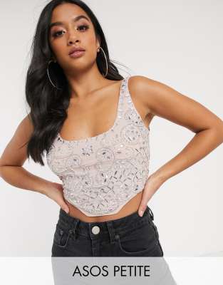 embellished corset top