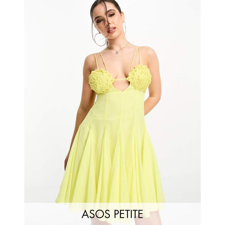 asos yellow bridesmaid dress