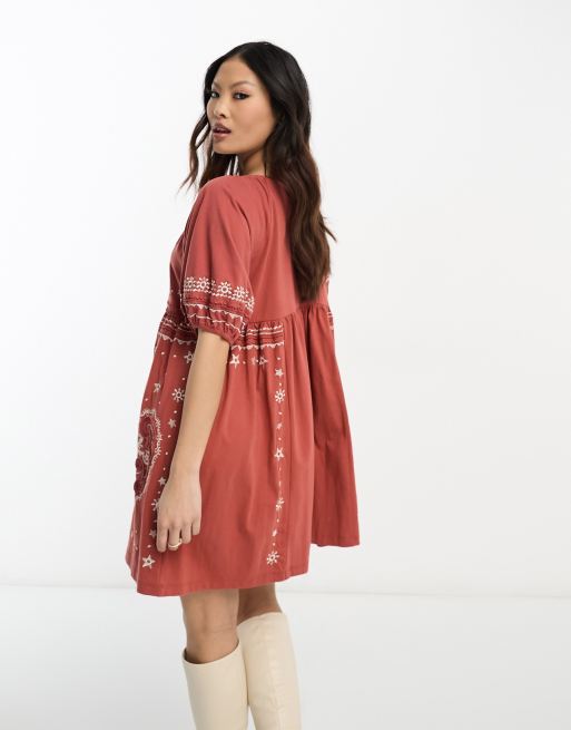 She Cute Rust Ribbed Petite Dress – Charrisheleven