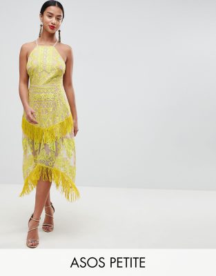 asos petite embroidered dress