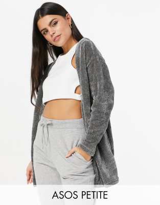 petite chenille cardigan