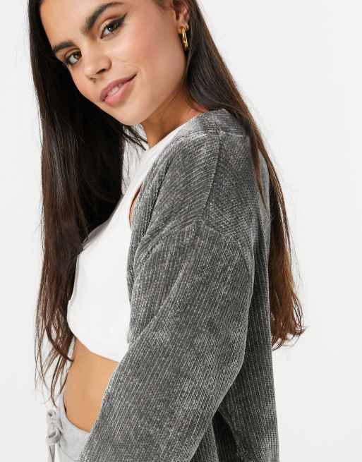 Chenille 2025 cardigan grey