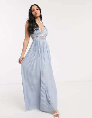 asos sky blue dress