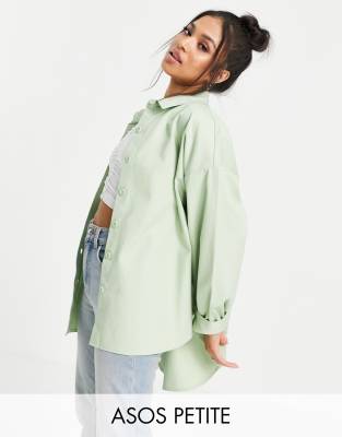 mint green shacket