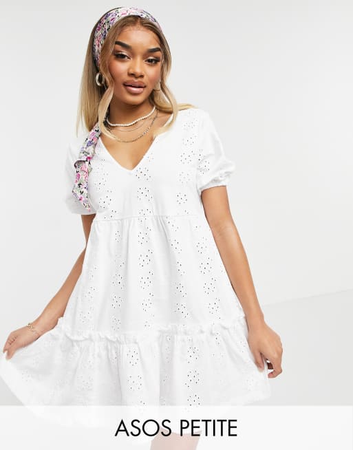 Asos white dress petite hotsell