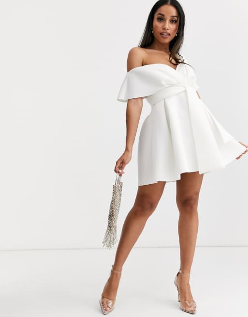 Asos robe 2025 blanche courte