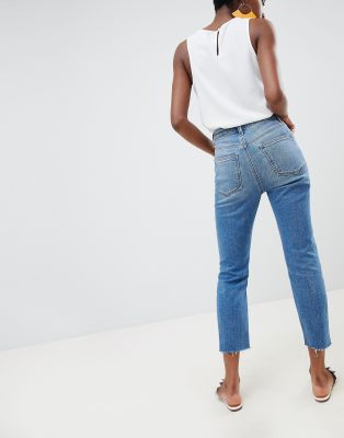 asos petite farleigh slim mom jeans