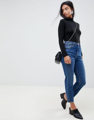 asos petite farleigh slim mom jeans