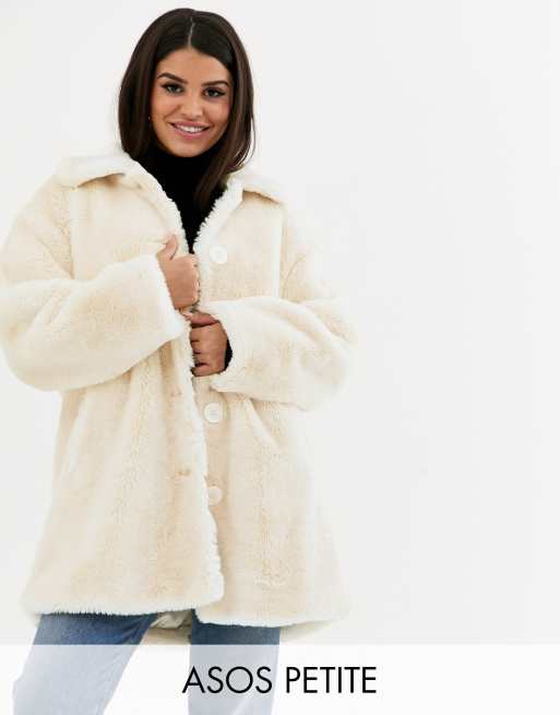 Asos petite faux fur 2024 coat