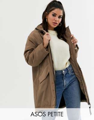 asos petite faux fur coat