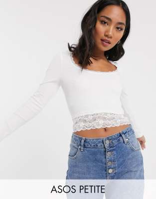 lace trim shirt