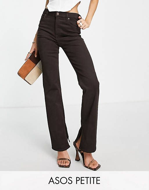 Flared jean In chocolate Asos Women Clothing Jeans Flared Jeans 