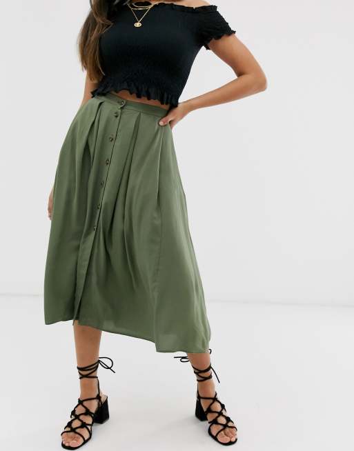 Asos floaty 2024 midi skirt