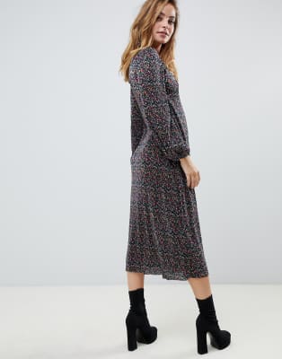 asos floral wrap dress