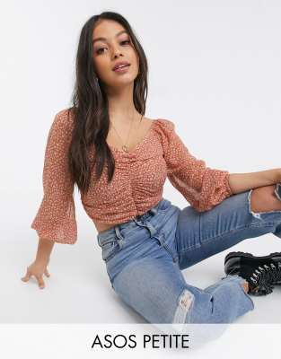 asos shirred top