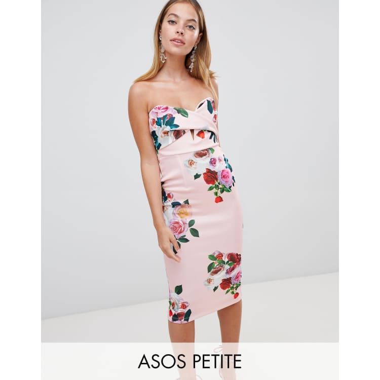 Asos floral scuba dress clearance