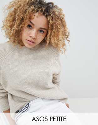 asos design fluffy jumper in rib