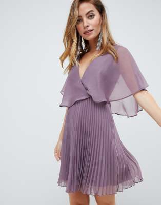 petite flutter sleeve dresses