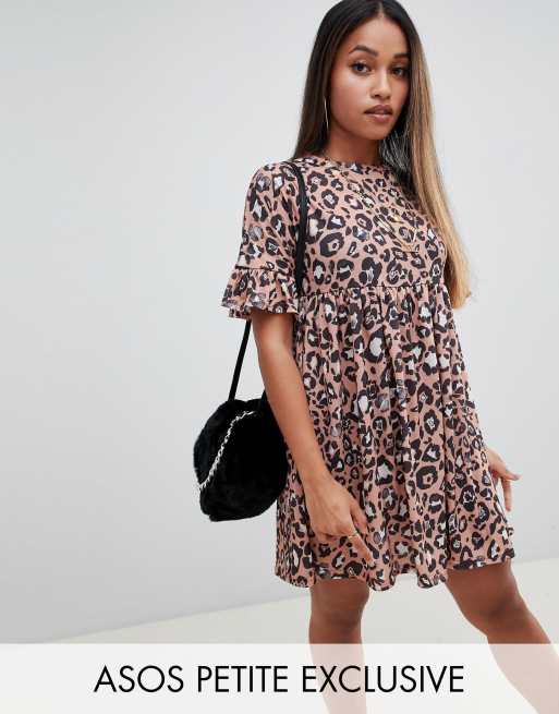 Leopard print clearance smock