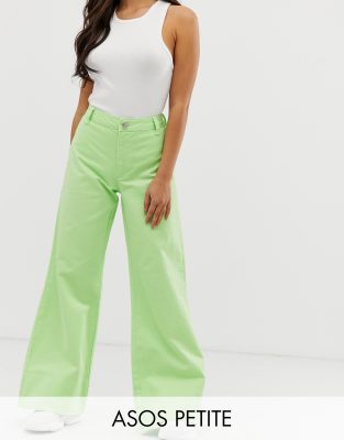 petite green jeans