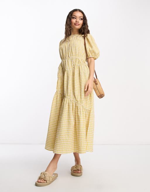 Asos checked clearance dress