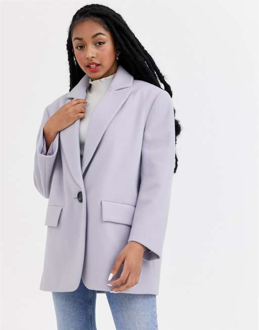 Asos on sale lilac coat