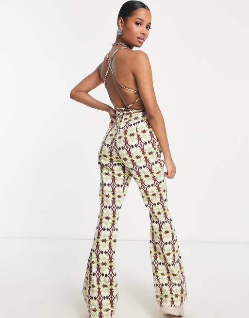 Topshop geo store print jumpsuit